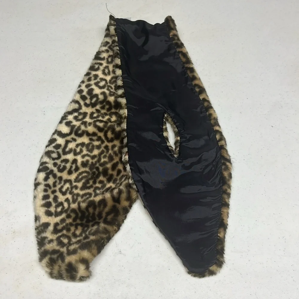Faux Fur  Scarf Animal Print